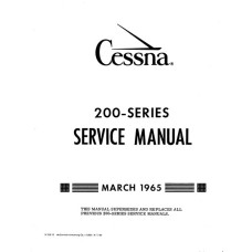 Cessna 200 Series Shop Service Repair Manual 1965